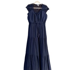 Navy Blue Boho Maxi